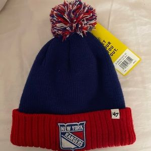 New York Ragers Youth Beanie with Pom Pom!